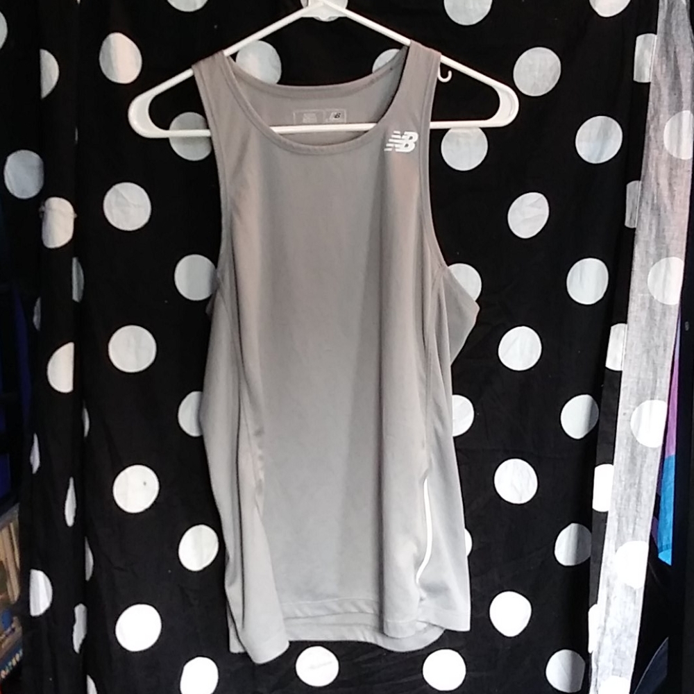 New Balance Mens Singlet Silver Size S